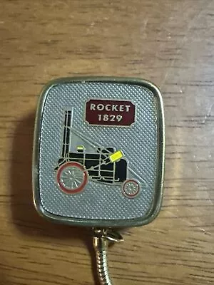 QUALITY Sankyo Japan 1829 Rocket Music Box GOLD TONE BOXED Keychain • $39