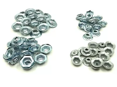 60 Pcs Emblem Script Name Plate Thread Cutting Nuts 4 Sizes 1/8 5/32 3/16 1/4 GM • $9