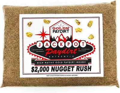 Jackpot '2K Nugget Rush' Gold Paydirt Panning Pay Dirt Bag – Gold Prospecting Co • $185.95