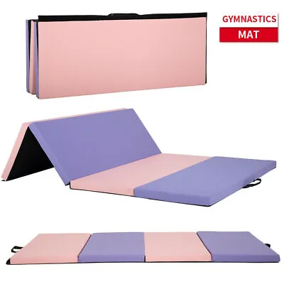 Exercise Mat Folding Gymnastics Extra Thick Durable W/Carrying Handles 4'x6'x2  • $80.63