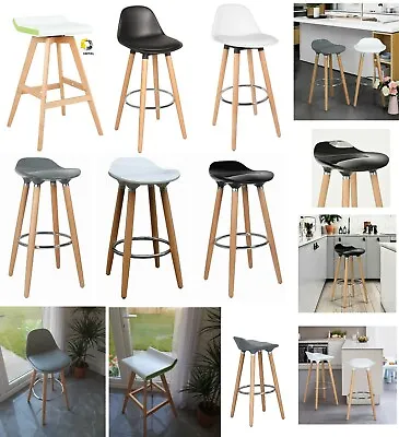 £44.90 • Buy Breakfast Bar Stool Swivel Home Kitchen Pub Bar Stools With Footrest High Chair 