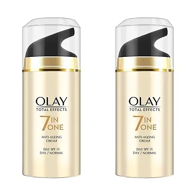 2X Olay Total Effects 7 In 1 Normal Anti Aging Day Cream SPF 15 20g Free Ship • $24.55