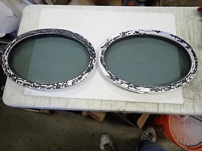 2  1960s 1970s Van Chevy Ford Dodge Boogie Bubble Porthole Van Side Windows ! • $595