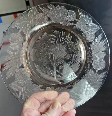 MACBETH-EVANS GLASS CO. THISTLE PINK Depression 8  LUNCHEON Or SALAD PLATE 1929 • $14.99