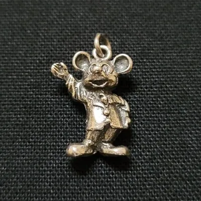 Vintage Walt Disney Production Sterling Silver Mickey Mouse Charm Pendant • $20