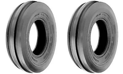 SET OF TWO  4.00-8 400-8 4.00x8 Tri-Rib 3 Rib 4 Ply Rated Tractor Tires & Tubes • $60