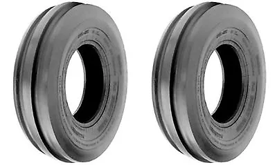 TWO 5.00-15 5.00X15 Tri-Rib 3 Rib Tractor Tubeless Tires Heavy Duty 6ply Rated • $89