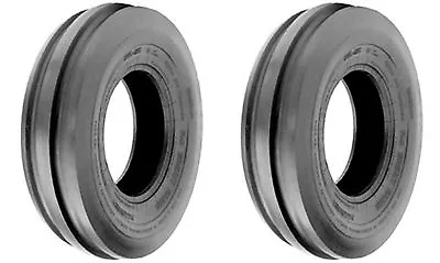 TWO 5.50-16 5.50X16 Tri-Rib 3 Rib Tractor Tubeless Tires Heavy Duty 6ply Rated • $135