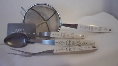 Vintage MCM Flint Arrowhead Harvest Wheat Utensils Set • $48.90