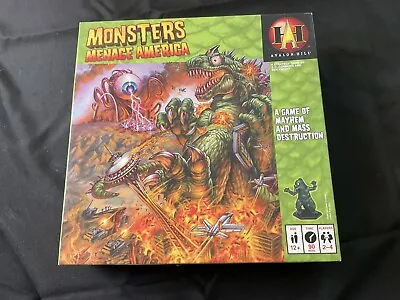 $44 • Buy Monsters Menace America Complete Godzilla Kaiju Type Board Game Avalon Hill