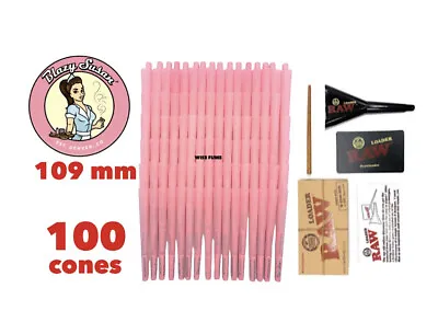 Blazy Susan Pre Rolled Cone PINK 109mm King Size Pick Count +raw Cone Loader Kit • $129.99