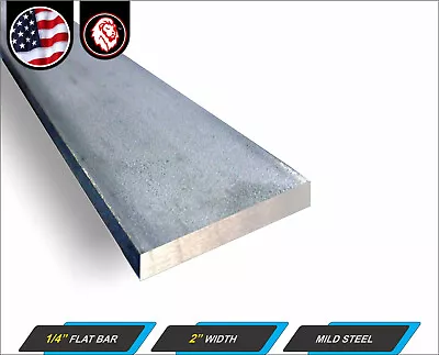 1/4  X 2  Steel Flat Bar - Mild Steel - Flat Metal Stock - 60  Long (5-ft) • $23