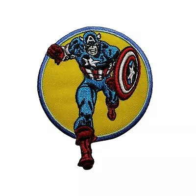 Captain America Embroidered Iron On Patch - Marvel Comics   051-X • $6.95