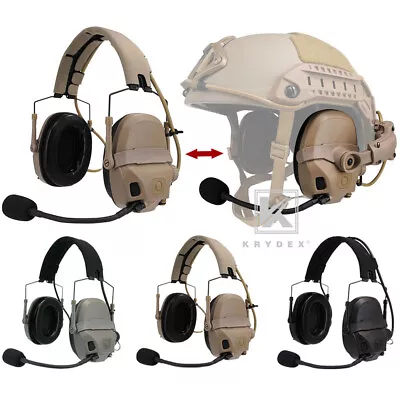 $189.95 • Buy KRYDEX FCS AMP Tactical Headset Pickup Noise Reduction Earmuf Fo Shooting Helmet