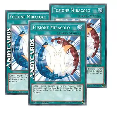 3x MIRACLE FUSION • (Miracle Fusion) • Common • SDHS IT024 • 1Ed • Yugioh! • $1.08