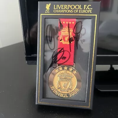 Liverpool Signed 05 Champions League Medal-Istanbul Hero’s! • £65