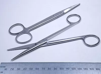 2x Integra Miltex #MH5-124 Mayo Dissecting Scissors 6¾  Straight Surgical • $46.80