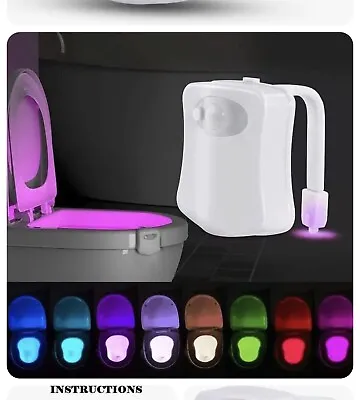 LED Toilet Seat Night Bowl Light Motion Sensor  Colors Change Child Bathroom • $4