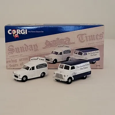 Corgi The Times Classic Set - Morris 1000 Van & Bedford CA Van # 97740 • $24.95