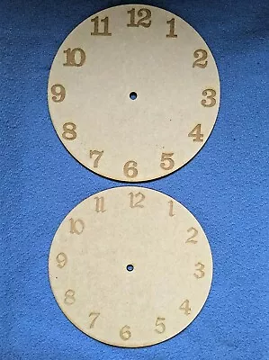 Wooden 3mm MDF Engraved 20cm25cm29cm Clock Face • £6.99