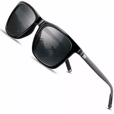 LANON HD Men's Sunglasses UV400 Polarized Aluminum Magnesium Driving Outdoor • $24.59