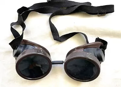 Willson Welders Goggles Glasses – Vintage – Motorcycle Steampunk • $21.99