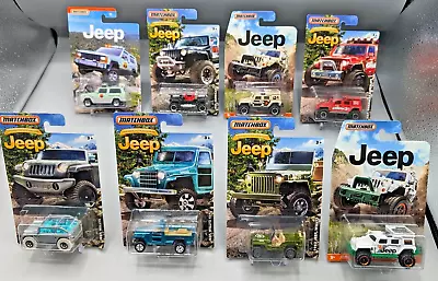 Matchbox Jeep Lot Of 8 ~ Willys 4x4 1943 Park Patrol Hurricane Wrangler NEW • $9.99