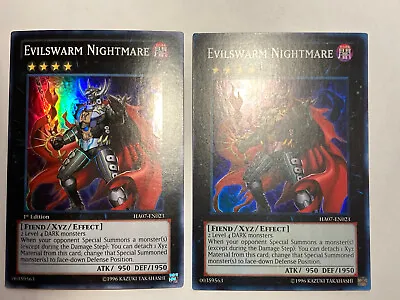 Yu-Gi-Oh! YuGiOh Evilswarm Nightmare HA07-EN023 Super Rare 1st Ed NM + Unlim NM • $9.99