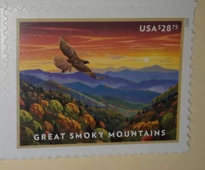 $28 • Buy One (1) Single EXPRESS Postage Stamp Of $28.75 GREAT SMOKY MOUNTAINS. US # 5752