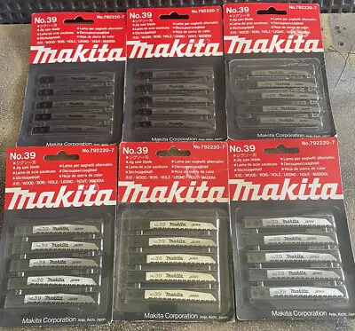 JAPAN Made GENUINE MAKITA Jigsaw Blades - Old Makita 2 Hole Fitting 6 SETS Of 5 • $69.95