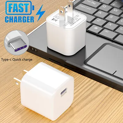 USB C Wall Charger 20W Fast Block Type C Charging Cube Brick Box Fr IPhone 15 14 • $8.79
