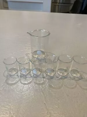 Lab Glassware Lot Of 7 Beakers (3) 10 (3) 15 (1) 100 ML • $10