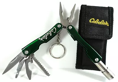 Cabela’s Multi-Tool Folding Pocket Knife 2 Blade With Sheath Flashlight Pliers • $6.71