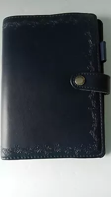 Navy Blue Day Runner Planner Perennials Floral With Inserts Organizer Address  • $10.95