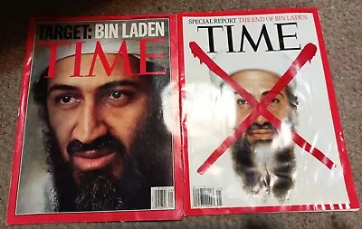 TIME Magazine - Oct 1 2001 May 20 2011 - Bin Laden Sought/killed. Historical • $10