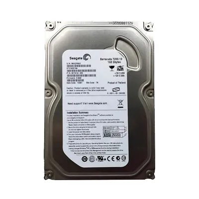 Seagate 160GB ST3160215A 7200RPM IDE ATA-100 3.5  Desktop HDD Hard Disk Drive • £27