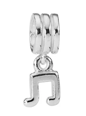 Genuine Pandora 925 ALE Silver Music Note Dangle Charm 790183 Retired No Box • £9.99