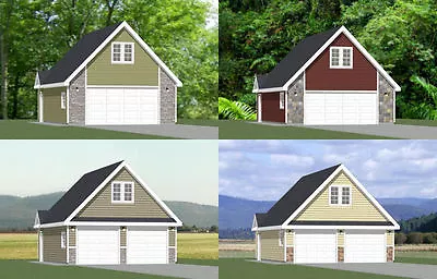 24x30 Garages -- 1123 Sq Ft -- PDF Floor Plans -- Model 11 • $19.99