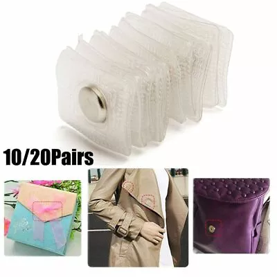 10/20 Pairs Invisible Hidden Sew Magnetic Snap Magnet Fastener Handbag Clothing • $5.93