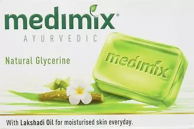 Medimix Ayurvedic Natural Glycerine Lakshadi Oil Bathing Bar 125 G Body Soap  • $5.99