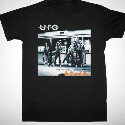 UFO Band No Place To Run Black T-shirt Cotton All Sizes • $17.99