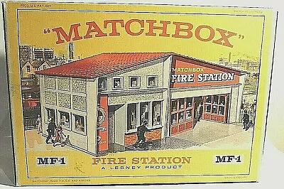 Matchbox Lesney MF-1 Fire Station Red Roof Empty Box Repro *** • $22.07