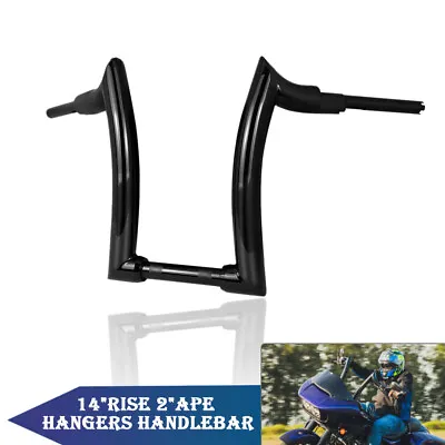 $207 • Buy 14'' Rise 2  Ape Hanger Handlebar Fit For Yamaha VStar XV250 XVS250 Motorcycle