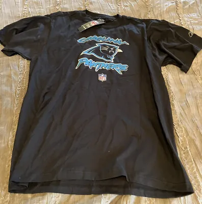 CAROLINA PANTHERS Football REEBOK Vintage XL Shirt NFL Black NEW Free Ship • $28.04