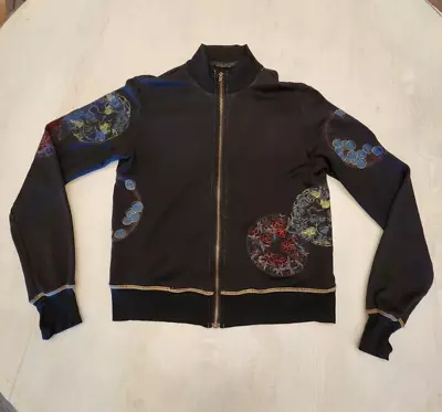 Da Nang Black Jacket Small Embroidery Full Zip • $39.99
