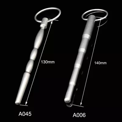 Stainless Steel Long Urethral Sounds Dilator Solid Plug Sounding Male Stretching • $9.99