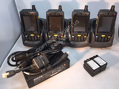 LOT OF 4 X Symbol Motorola MC7094 MC70 Barcode Scanner GSM WM6 +4SLOT Cradle • $239.99