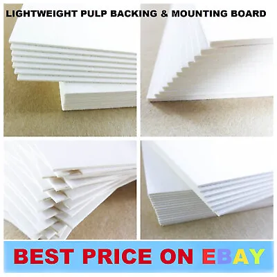 Backing Card Board 1mm 2mm Cardboard Photo Picture Frame Mount Model A5 A4 A3 A2 • £6.99