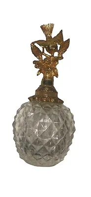 Vintage 6” Gilt Ormolu Filigree Hobnail Matson Perfume Glass Dauber Floral • $75