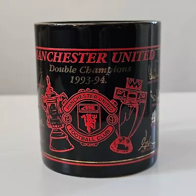 Manchester United - 1993/1994 Double Champions Souvenir Mug Excellent Condition • £9.99